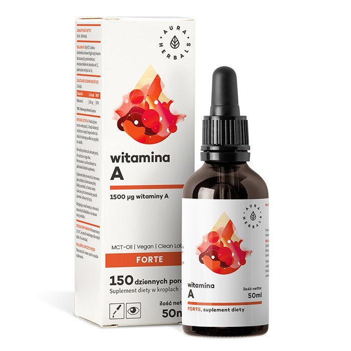 AURA HERBALS vitamīna A Forte pilieni 50 ml