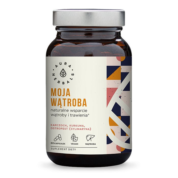 AURA HERBALS Manas aknas: artišoks + mārdadzis + kurkuma 60 kaps.