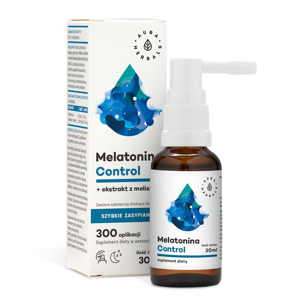 AURA HERBALS Melatonīna kontrole + Melisa - aerosols 30 ml