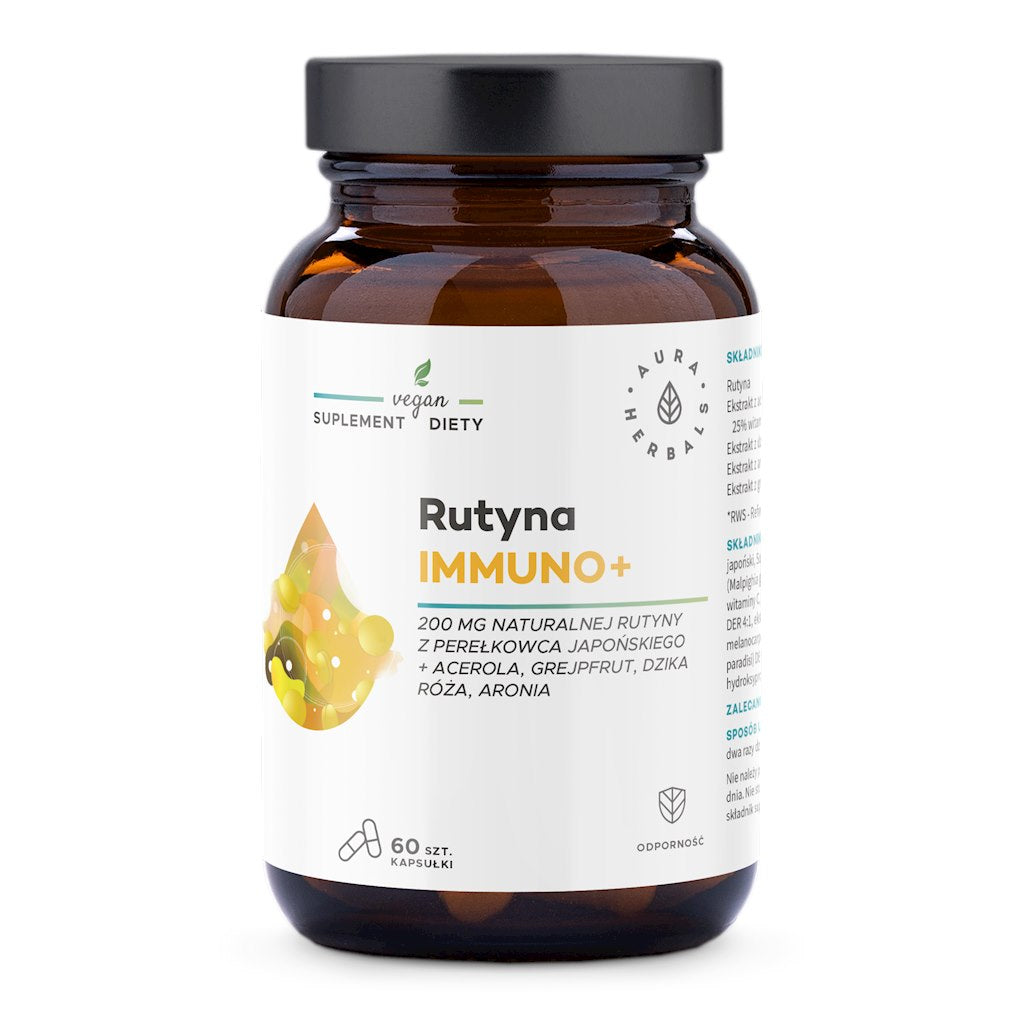 AURA HERBALS Rutīns Immuno+ 60 kapsulas