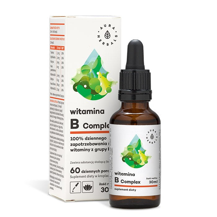 AURA HERBALS B vitamīnu komplekss 30 ml