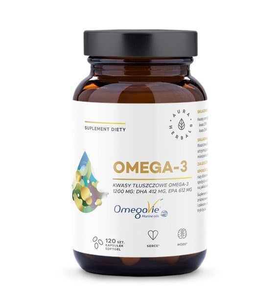 AURA HERBALS Omega-3 1200 mg 120 kapsulas