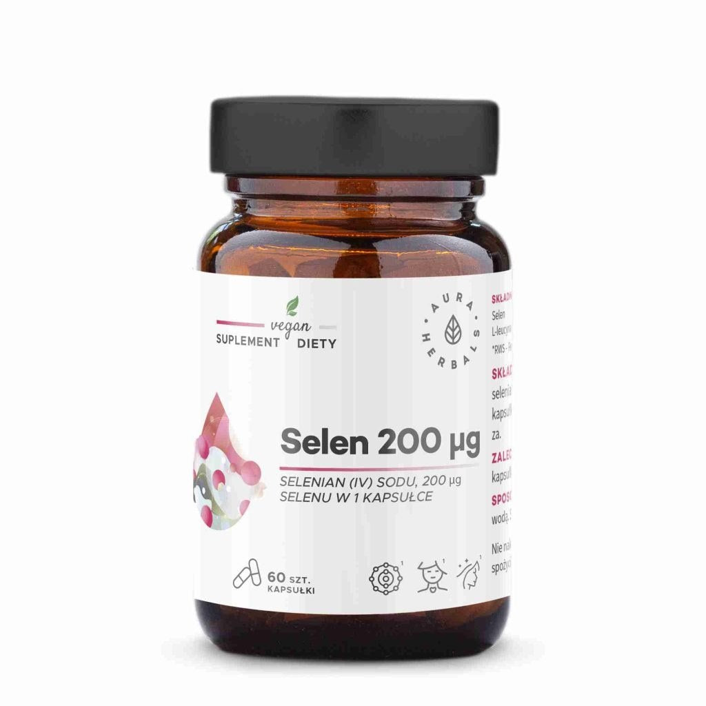 AURA HERBALS Selēns 200 µg 60 kapsulas