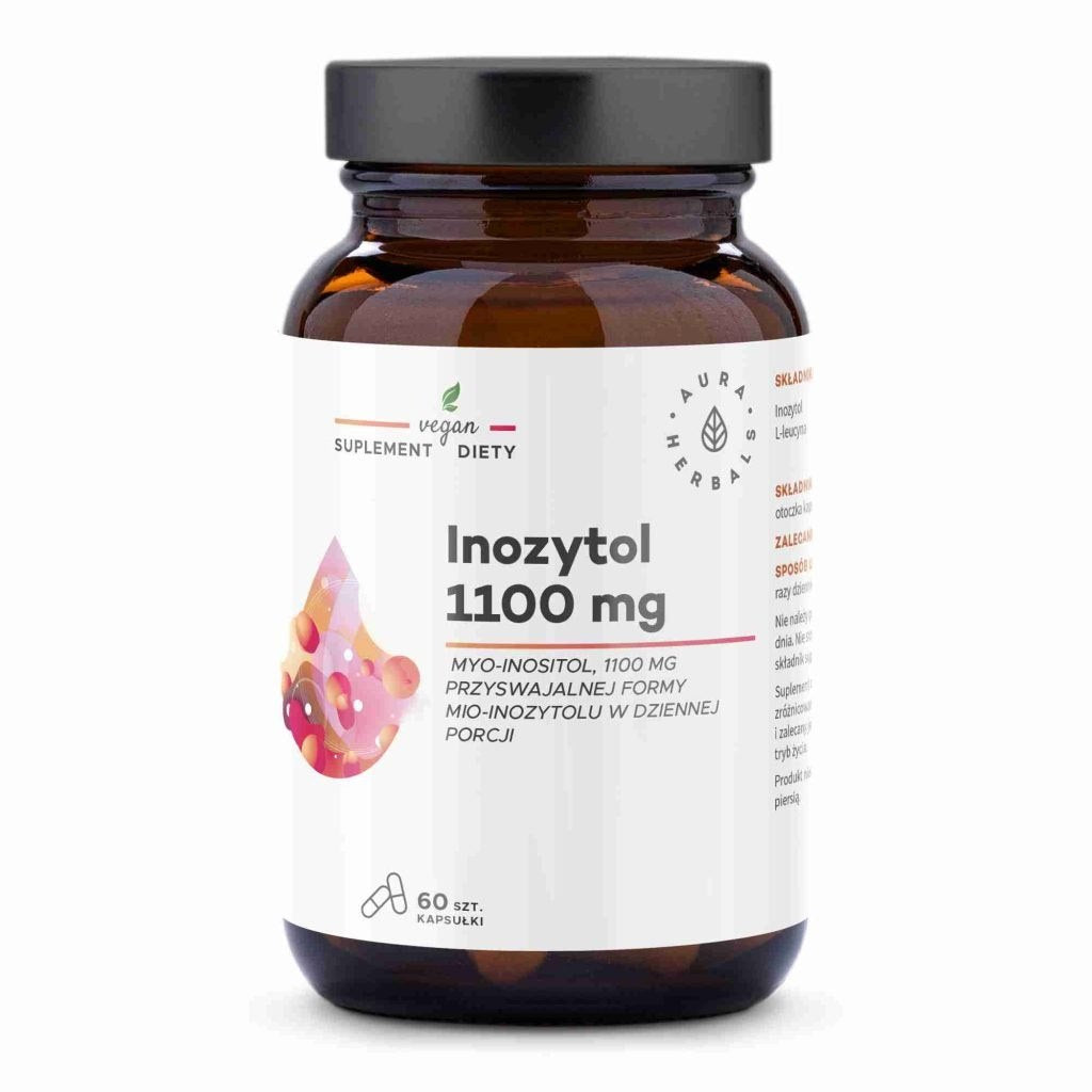 AURA HERBALS Inozīts 1100 mg 60 kapsulas