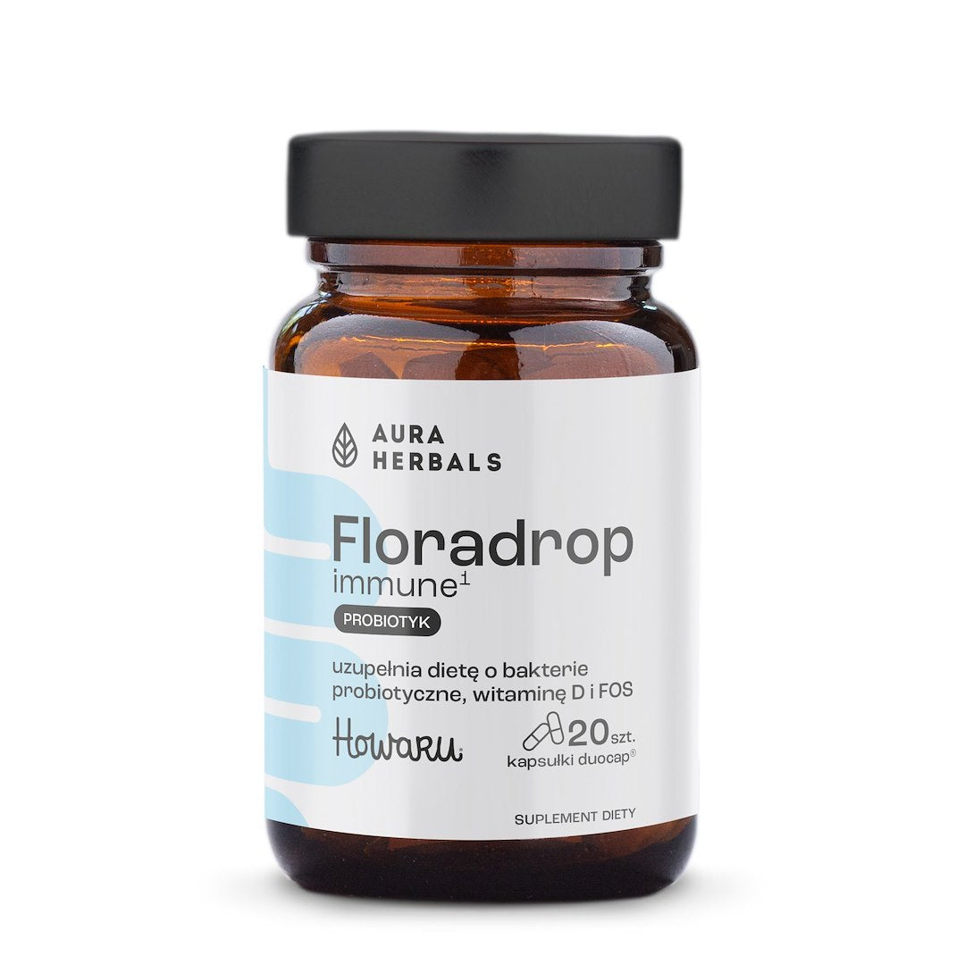 AURA HERBALS Floradrop imunitāti stiprinošs probiotiķis 20 kapsulas