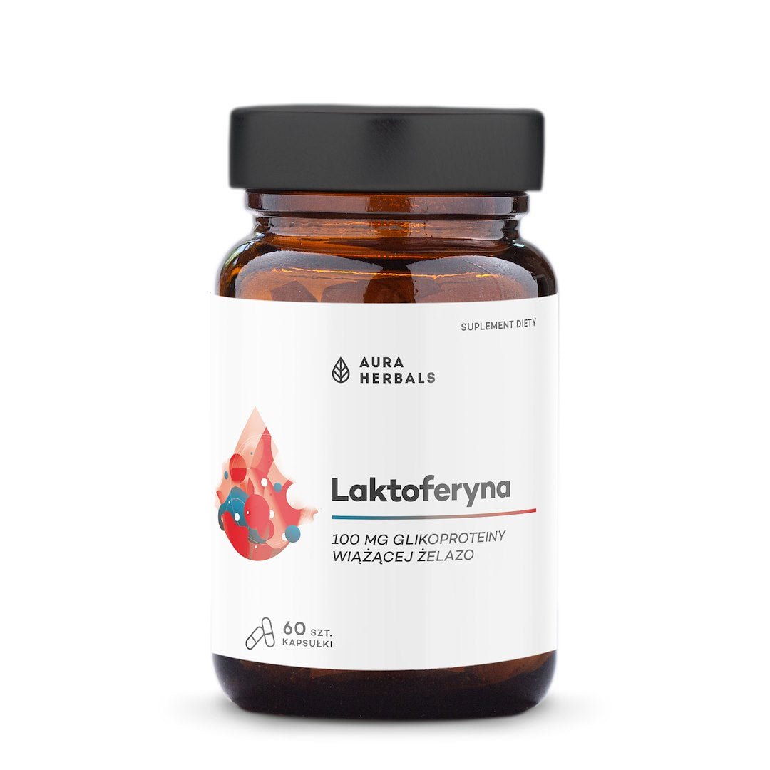 AURA HERBALS Laktoferīns 100 mg 60 kapsulas