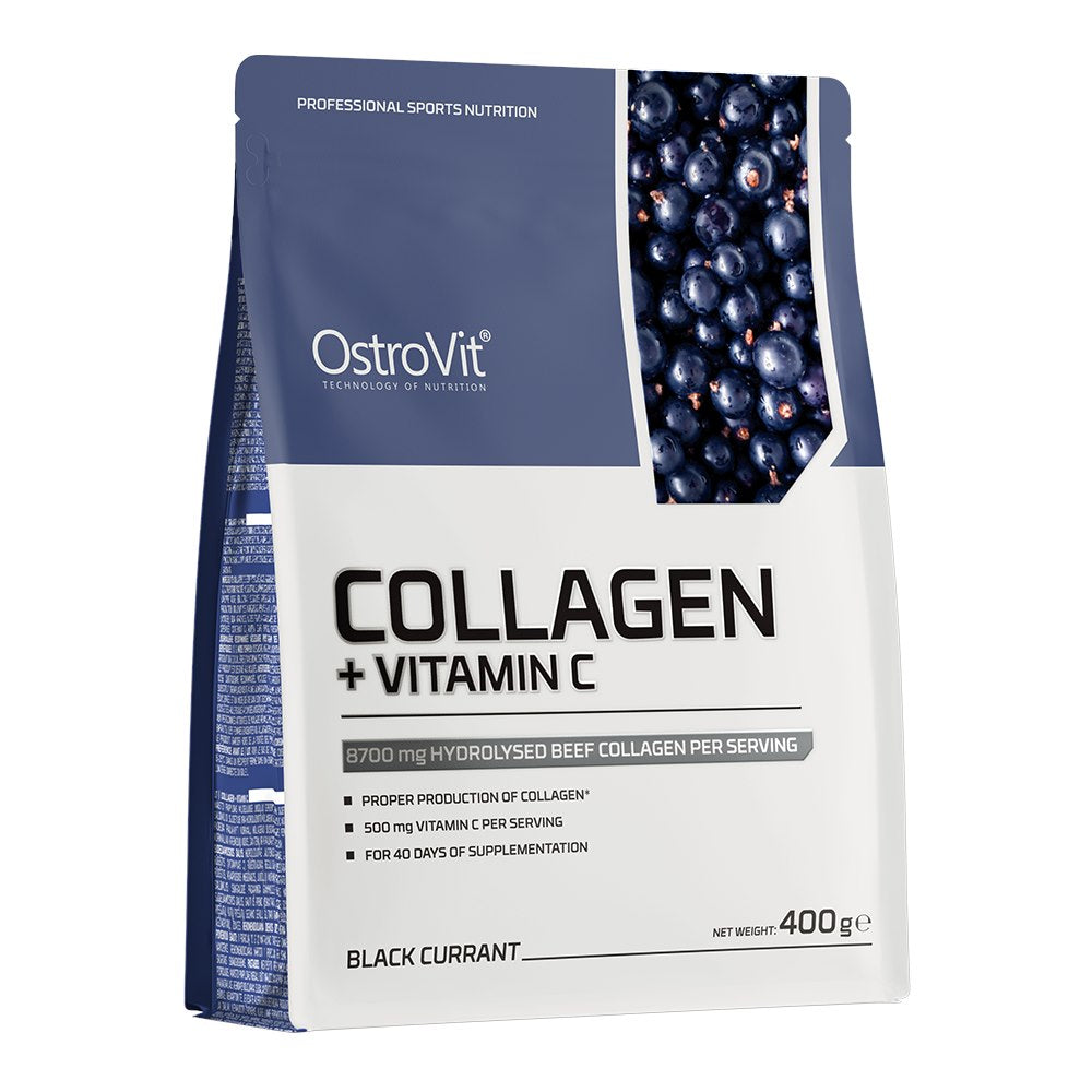 OstroVit kolagēns + C vitamīns – upeņu garša 400 g