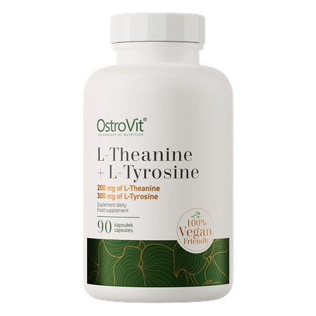 OstroVit L-teanīns + L-tirozīns Vege 90 kapsulas