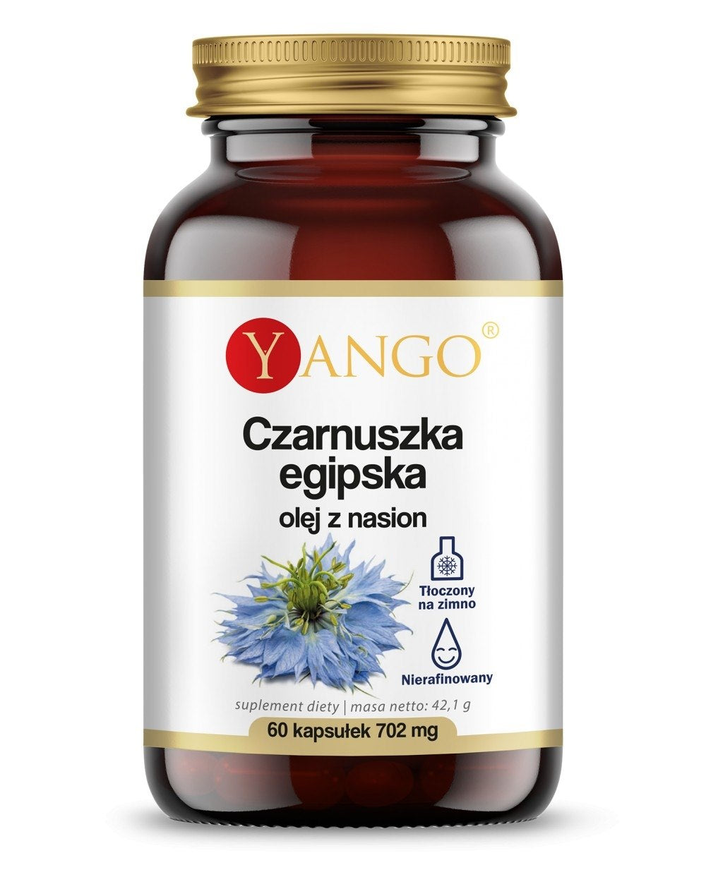 Yango Ēģiptes melno ķimeņu eļļa 500 mg 60 kapsulas