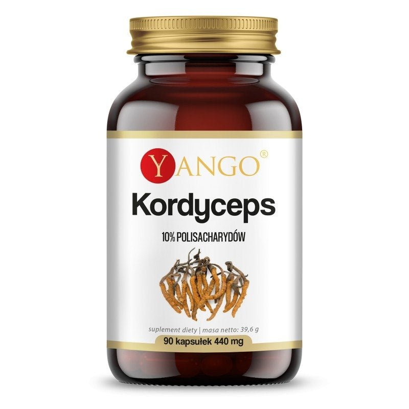 Yango kordicepsa ekstrakts – 10 % polisaharīdu 90 kapsulas
