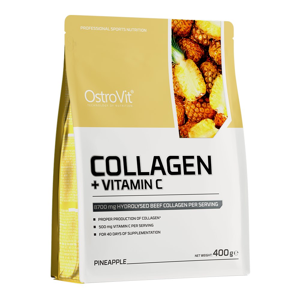 Ostrovit kolagēns + C vitamīns – ananasu garša 400 g