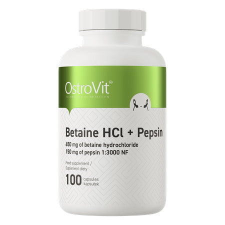Ostrovit Betaīns HCl + Pepsīns - Betaīns HCl + Pepsīns 100 kaps.