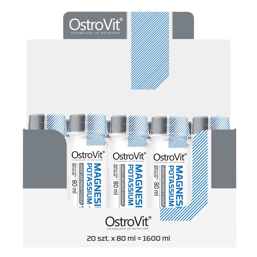 Ostrovit Magnijs Kālijs + B6 Šots 20 x 80 ml