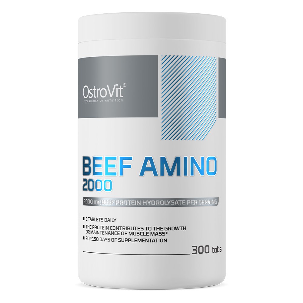 OstroVit liellopu gaļas aminoskābes 2000 mg, 300 tabletes