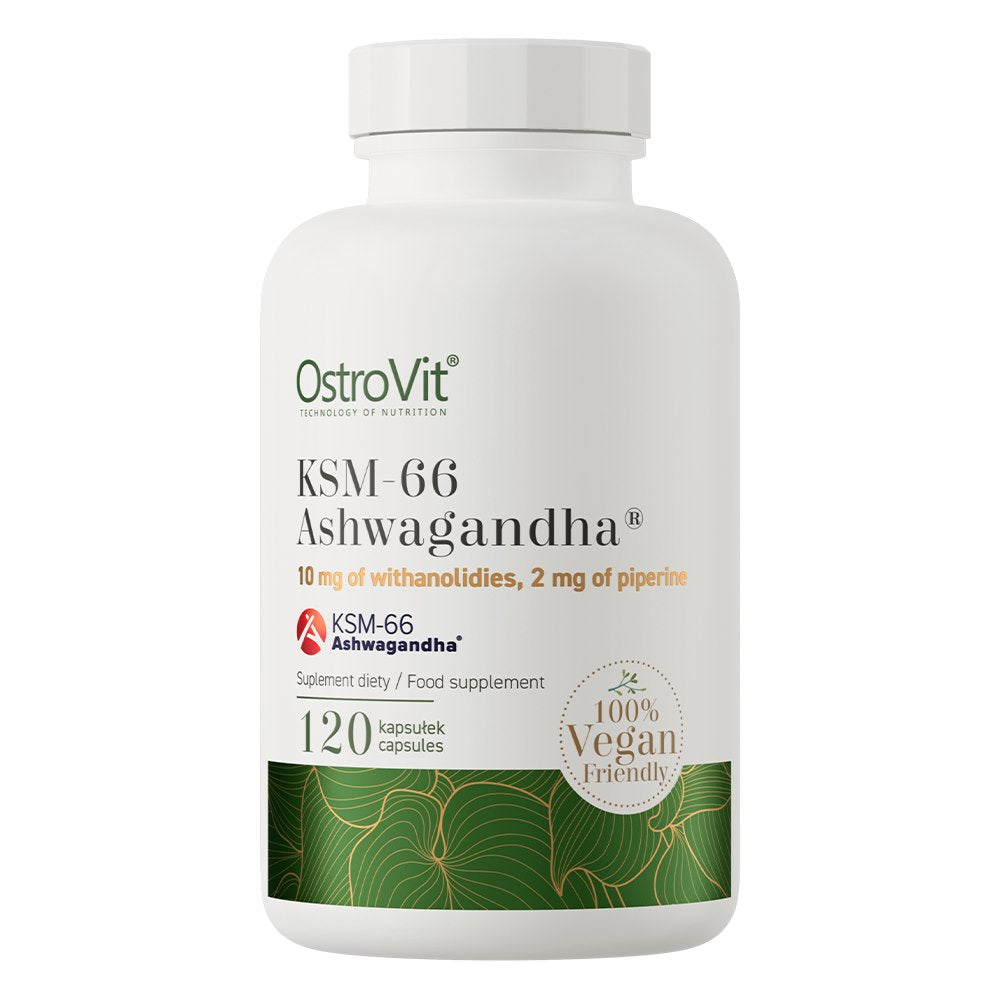 OstroVit KSM-66 Ašvaganda VEGE 120 kapsulas
