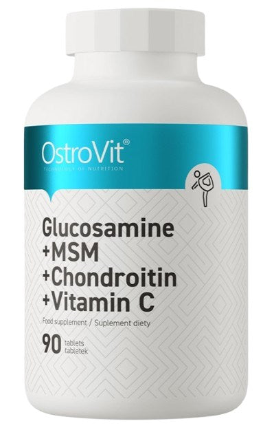OstroVit glikozamīns + MSM + hondroitīns + C vitamīns 90 tabletes