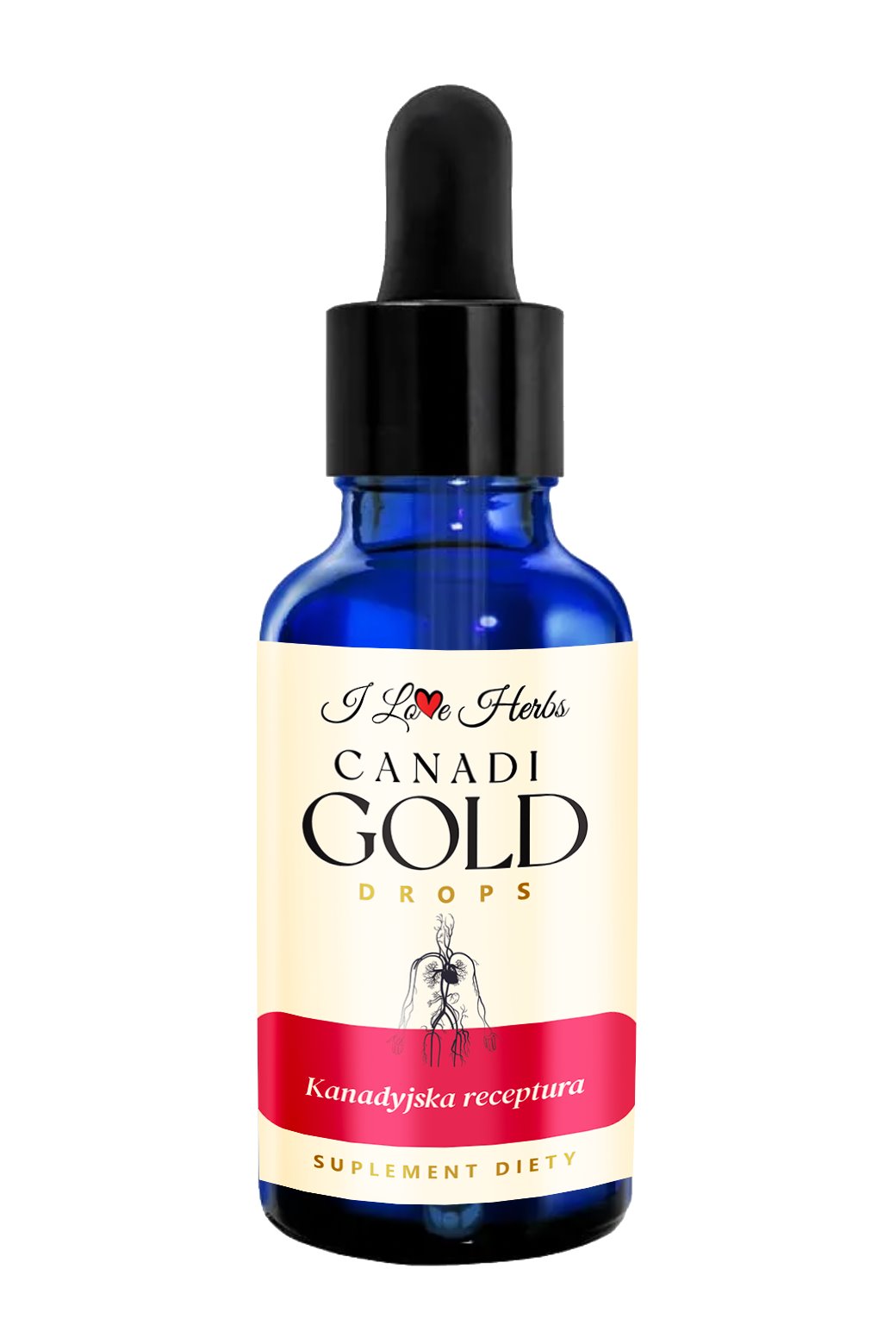 I Love Herbs - CANADI Gold Drops KANĀDIEŠU RECEPTE 100 ml