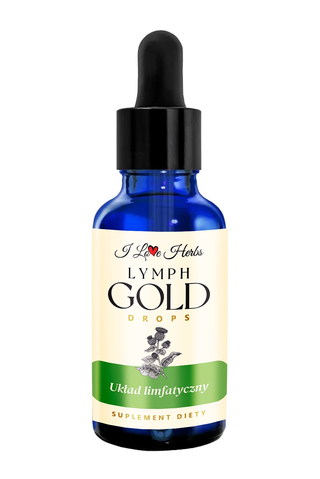I LOVE HERBBS - LYMPH Gold Drops limfātiskā sistēma 50 ml