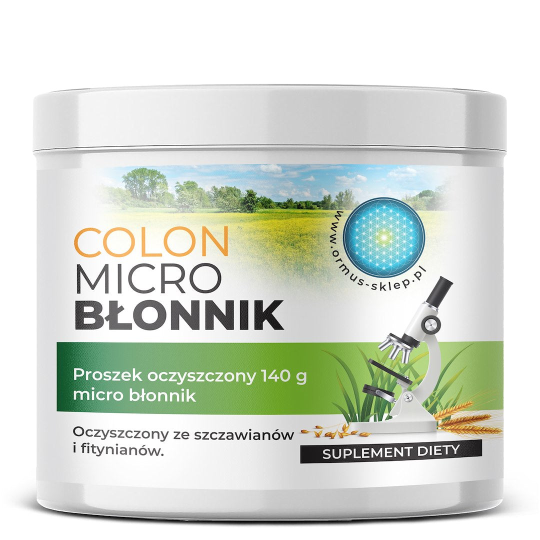 ORMUS Colon mikropulveris no šķiedrvielām, attīrīts no oksalātiem un fitātiem, 140 g