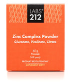 LABS212 Cinka kompleksa pulveris – glikonāts, pikolināts, citrāts 45 g