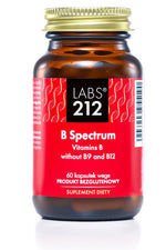 LABS212 B Spectrum - B grupas vitamīni bez B9 un B12 60 kapsulas