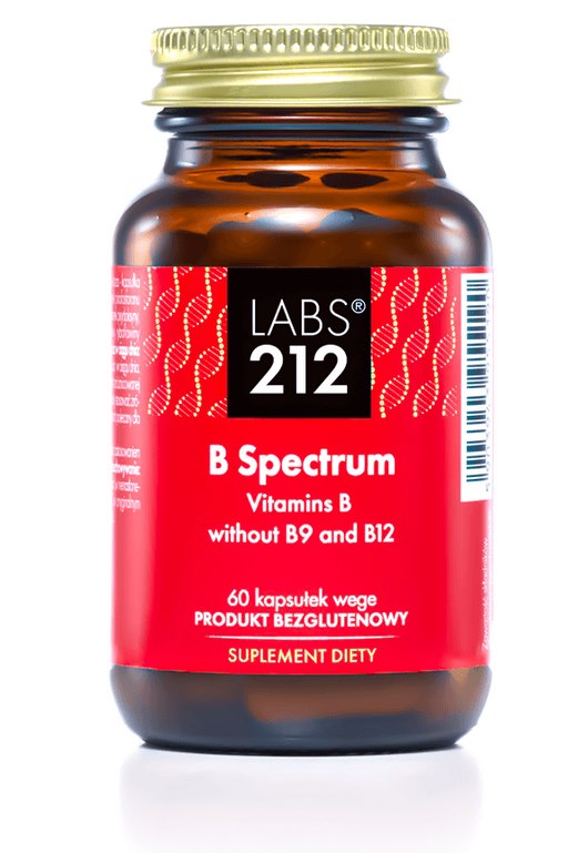 LABS212 B Spectrum - B grupas vitamīni bez B9 un B12 60 kapsulas