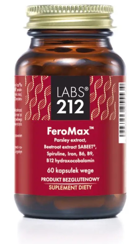 LABS212 FeroMax – dzelzs un feritīns 60 kapsulas