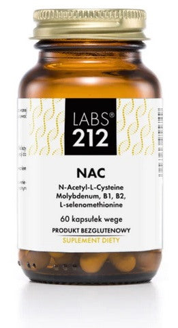 LABS212 NAC - N-acetil-L-cisteīns 300 mg 60 kapsulas