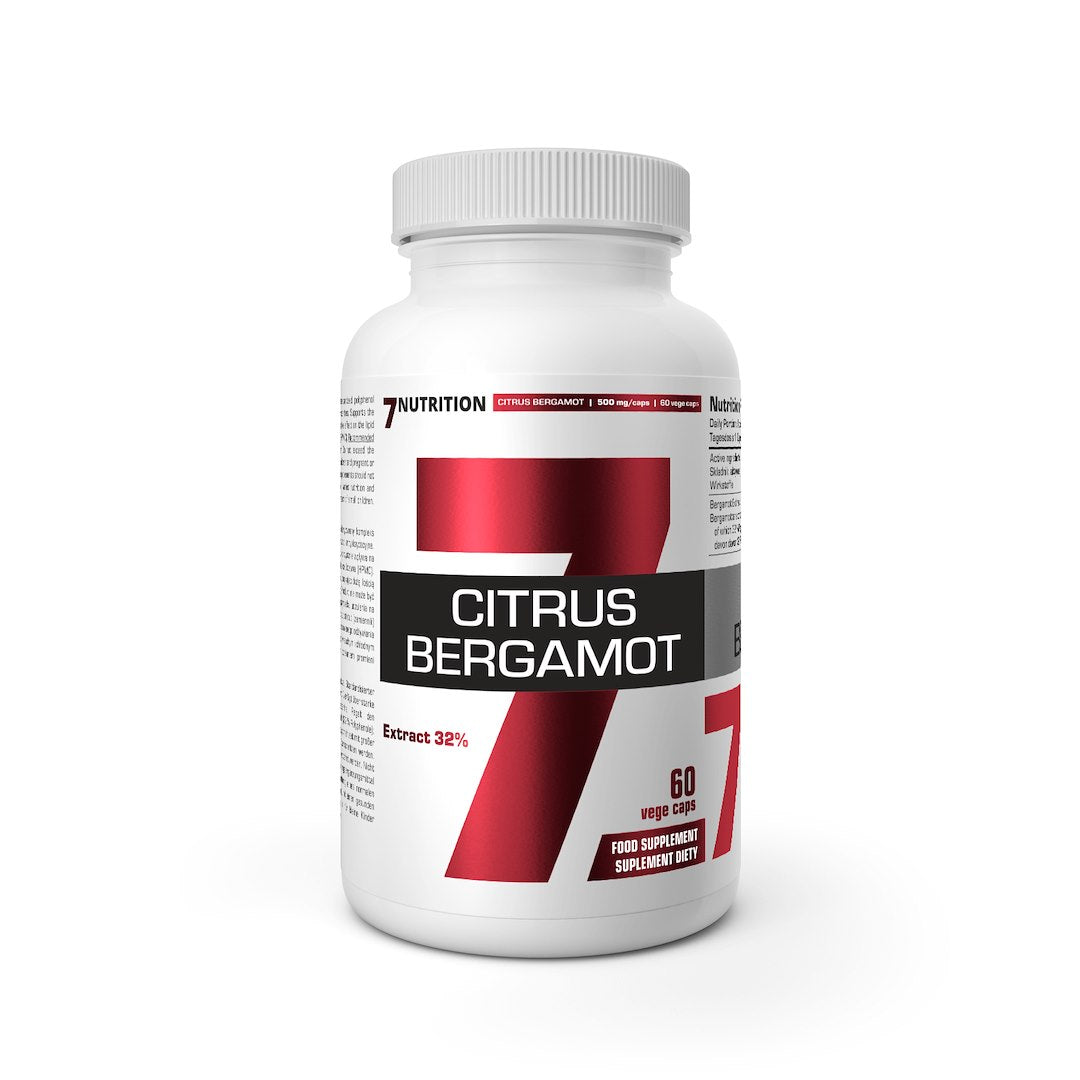 7Nutrition Citrusaugļu bergamotes – bergamotes ekstrakts 500 mg 60 kapsulas