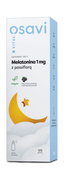 Osavi Melatonīns 1 mg ar pasifloru un upeņu garšu 25 ml