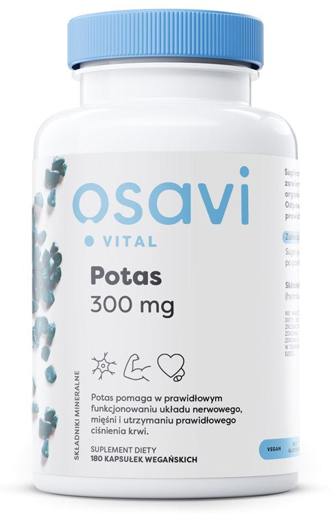 Osavi Potassium - kālija citrāts 100 mg 180 kapsulas