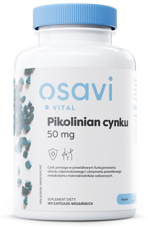 Osavi cinka pikolināts 50 mg 180 kapsulas
