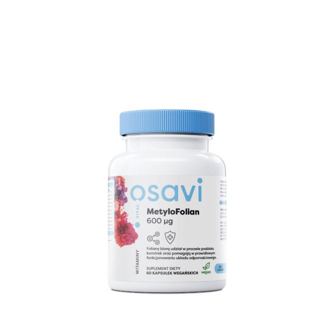 Osavi metilfolāts 600 mcg 60 kapsulas