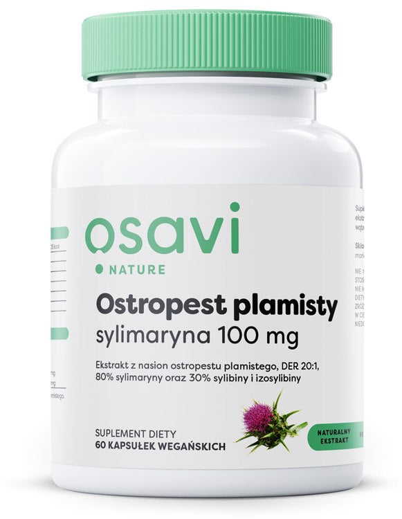 Osavi Piena dadzis, silimarīns 100 mg, 60 kapsulas