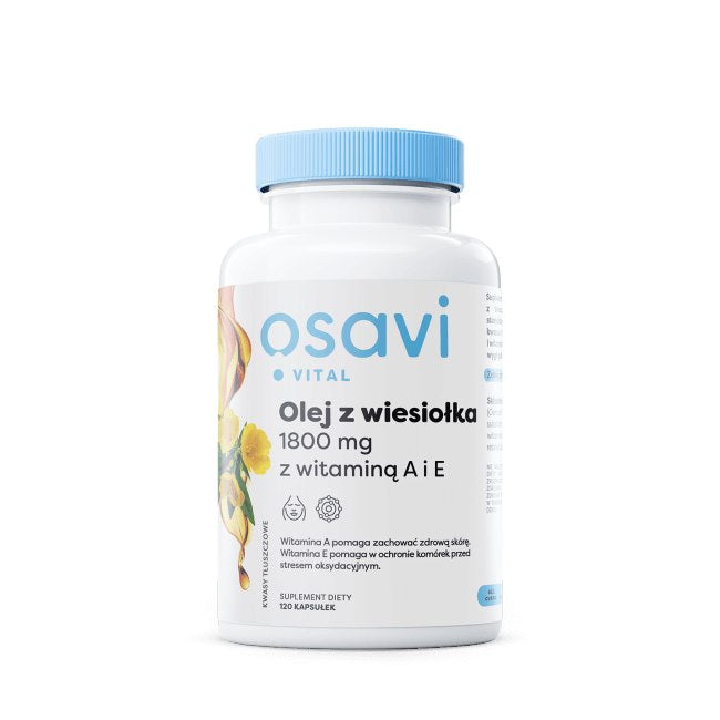 Osavi Naktssveces eļļa 600 mg ar A un E vitamīniem 120 kapsulas