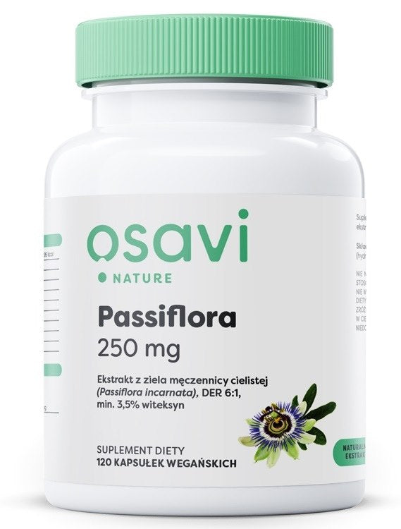 Osavi Pasiflora – ekstrakts 250 mg 120 kapsulas