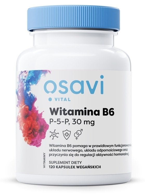 Osavi B6 P-5-P vitamīns 30 mg 120 kapsulas