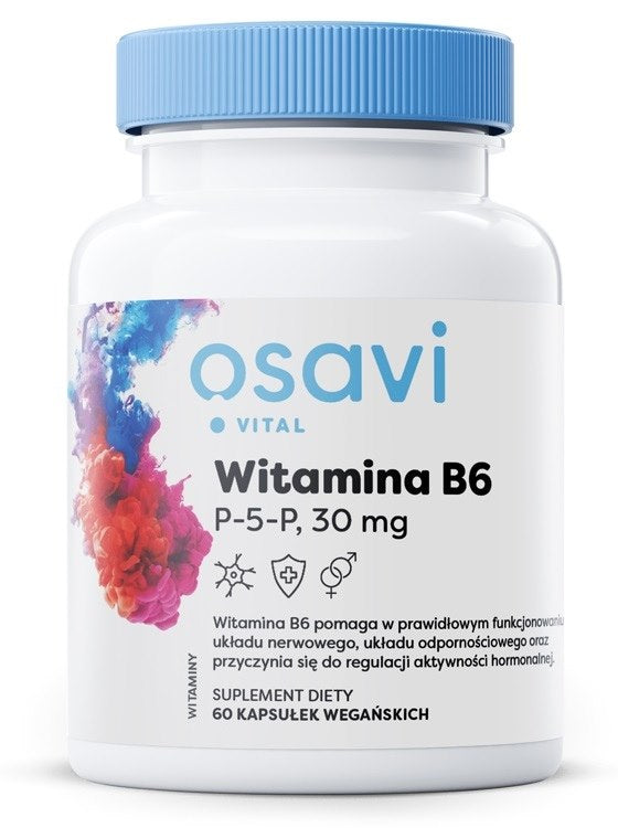 Osavi B6 vitaminas P-5-P 30 mg 60 kapsulas