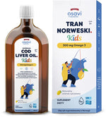 Osavi Norvēģu zivju eļļa bērniem 500 mg Omega 3 - citronu garša 500 ml
