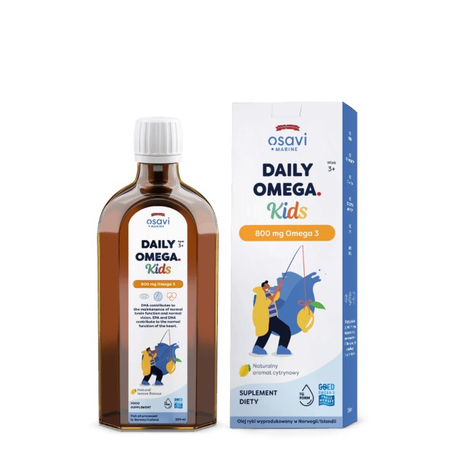 Osavi Daily Omega Kids 800 mg - ar citronu garšu 250 ml