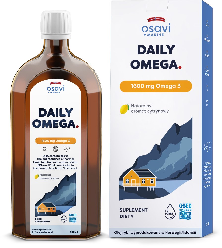 Osavi Daily Omega 1600 mg – citronu garša 500 ml