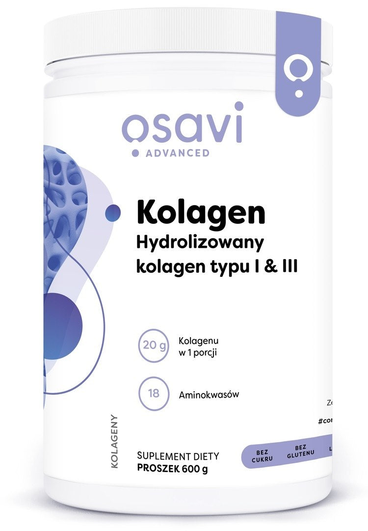 Osavi hidrolizēts I un III tipa kolagēns, 600 g