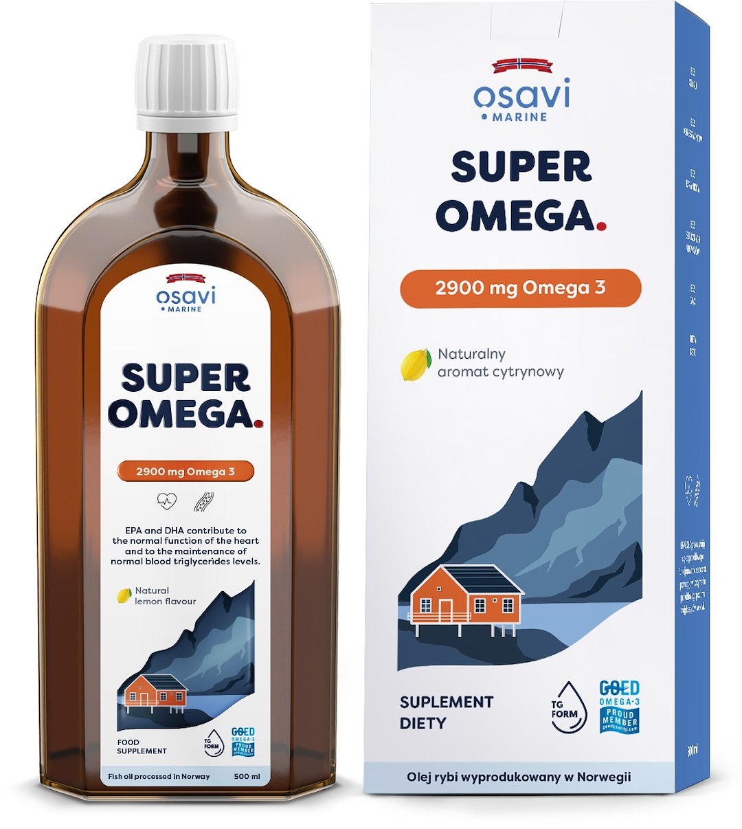 Osavi Super Omega, 2900 mg - citrona garšas 500 ml