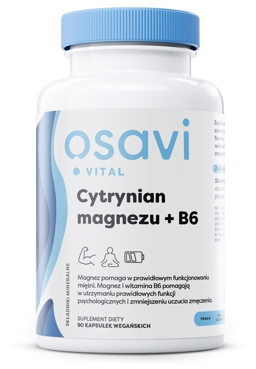 Osavi Magnija citrāts + B6 90 kapsulas