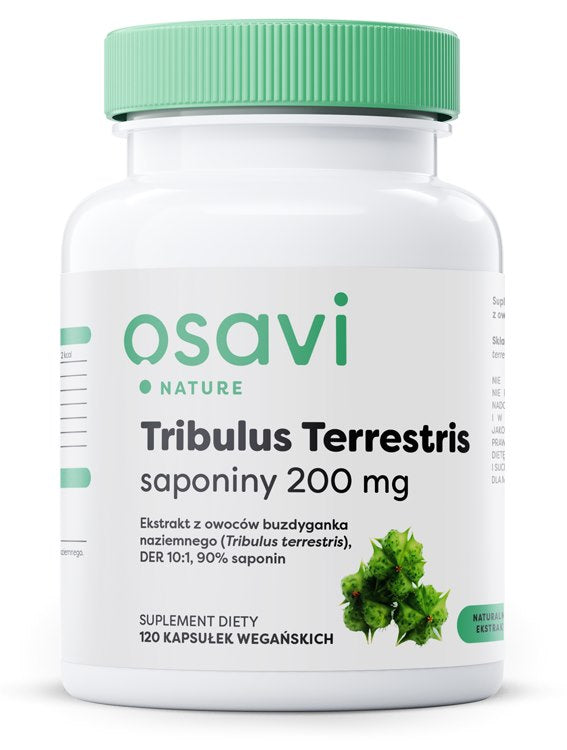 Osavi Tribulus Terrestris, saponīni 200 mg 120 kapsulas