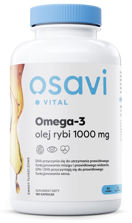 Osavi Omega-3 zivju eļļa 1000 mg 180 kapsulas