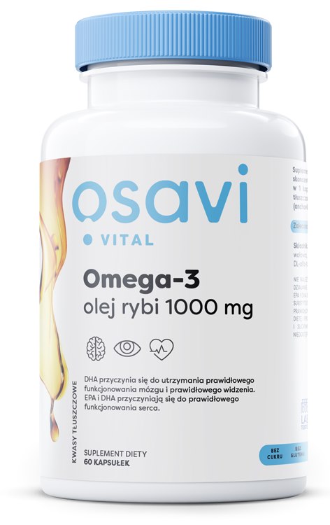 Osavi Omega-3 zivju eļļa 1000 mg 60 kapsulas
