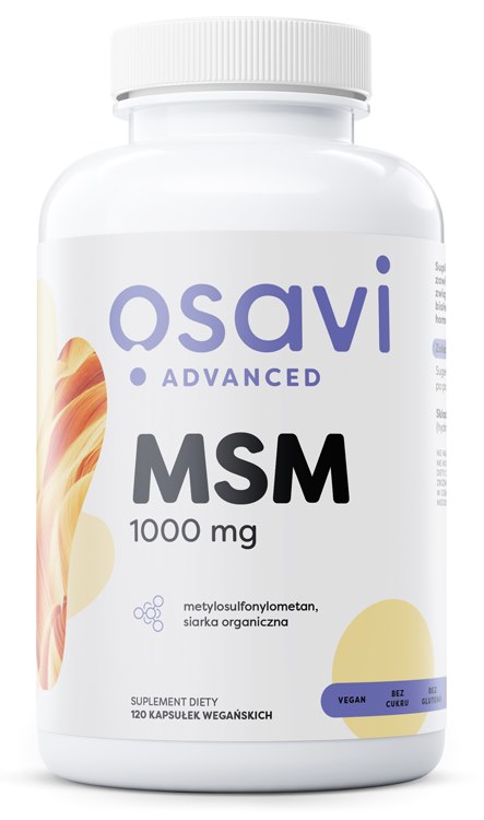 Osavi sēra MSM - metilsulfonilmetāns 1000 mg 120 kapsulas