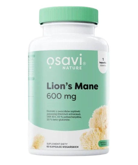 Osavi Lauvas krēpes 600 mg 60 kapsulas