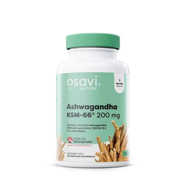 Osavi Ašvaganda KSM-66® 200 mg 120 kapsulas